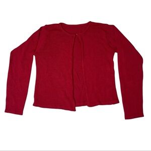 Vintage Mary-Kate And Ashley Girls Red Cardigan Sweater Y2K Classic Clean Girl